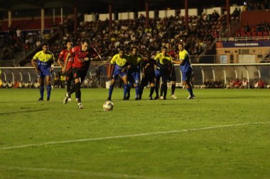 CURITIBA (PR), 01 / 17 / 2024 - Athletico PR 'dan Pablo, Campeonato Paranaens' ın ilk turu için geçerli olan Athletico PR maçında golünü kutluyor