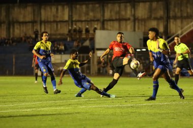 CURITIBA (PR), 01 / 17 / 2024 - Athletico PR 'dan Pablo, Campeonato Paranaens' ın ilk turu için geçerli olan Athletico PR maçında golünü kutluyor