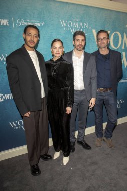 The Woman in the Wall NYC Premiere Organizasyonu. 17 Ocak 2024, New York, New York, ABD: (L-R) Daryl McCormack, Ruth Wilson, Joe Murtagh ve Simon Maxwell Metrograph 'taki The Woman in the Wall Prömiyer Organizasyonu' na katıldı. 