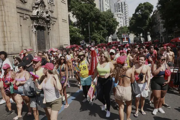Rio Janeiro Brazil 2024 Three Weeks Carnival Blocks Already Streets — Stock Photo, Image