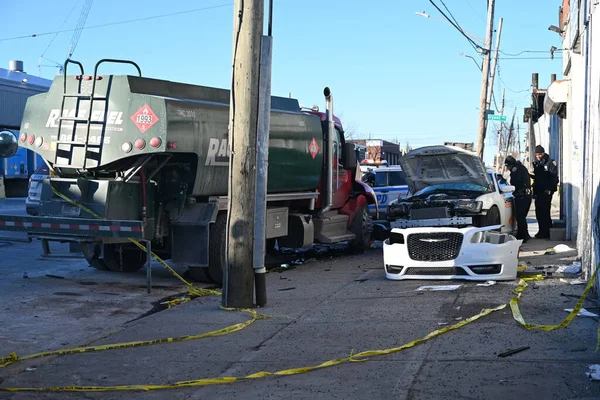 Fatal Vehicle Collision Bronx New York January 2024 Bronx New — Stock Photo, Image