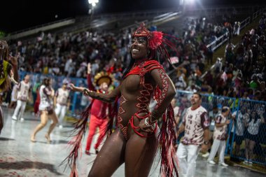 RIO DE JANEIRO (RJ), BRAZIL 01 / 21 / 2024 - Salgueiro teknik provası bu Pazar, Marques de Sapucai 'de. 