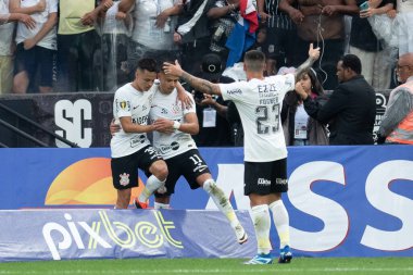 Sao Paulo (SP), Brezilya 01 / 21 / 2024 - PAULISTAO vs CORINTHIANS Doğu Sao Paulo-SP, bu Pazar gecesi, 21 Ocak 2024. 