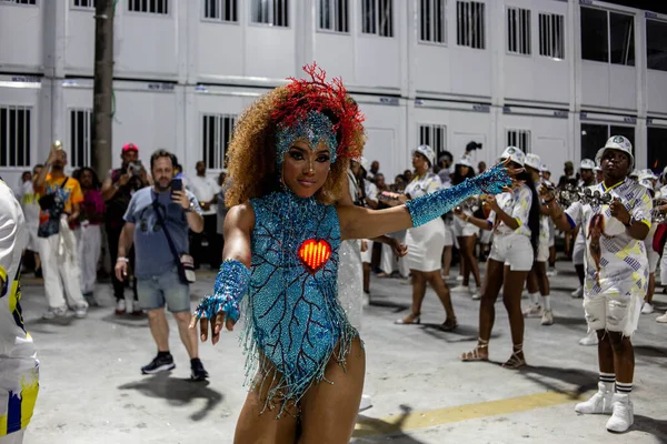 Rio Janeiro Бразилия 2024 Королева Барабанов Майя Лима Время Технической — стоковое фото