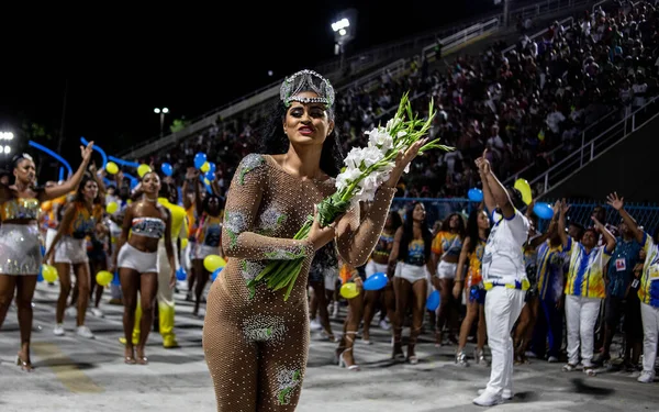 Rio Janeiro ブラジル 2024 ドラム女王マヤラリマは この日曜日 マルケス サプカイでテクニカルリハーサル中に — ストック写真
