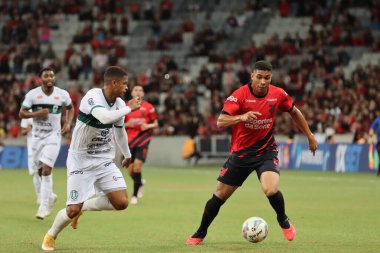 CURITIBA (PR), 01 / 24 / 2024 - FOOTBALL / CAMPEONATO PARANENSE 2024 / ATHLETICOPR / MARINGA- Mateo Gamarra Athletico 'dan gol attı ve Athletico PR ile Maringa' nın Parana Şampiyonası 'nın 3. Raundunda geçerli olan maç sırasında golü kutladı.