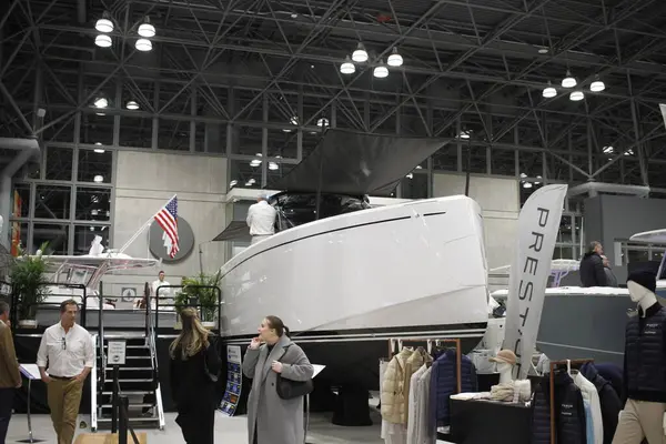 New York Boat Show Stycznia 2024 Nowy Jork Usa Według — Zdjęcie stockowe