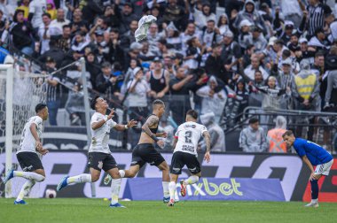 SAO PAULO (SP), Brezilya 01 / 25 / 2024 - CUP SAO PAULO DE FOOTBOL JUNIOR CORINTHIANS Neo Quimica Arena (Arena Corinthians), Sao Paulo şehrinin doğu bölgesinde, bu Perşembe, 25 Ocak 2024.