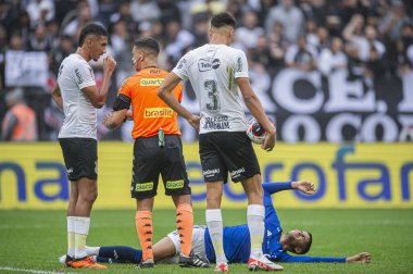 SAO PAULO (SP), Brezilya 01 / 25 / 2024 - CUP SAO PAULO DE FOOTBOL JUNIOR CORINTHIANS Neo Quimica Arena (Arena Corinthians), Sao Paulo şehrinin doğu bölgesinde, bu Perşembe, 25 Ocak 2024.