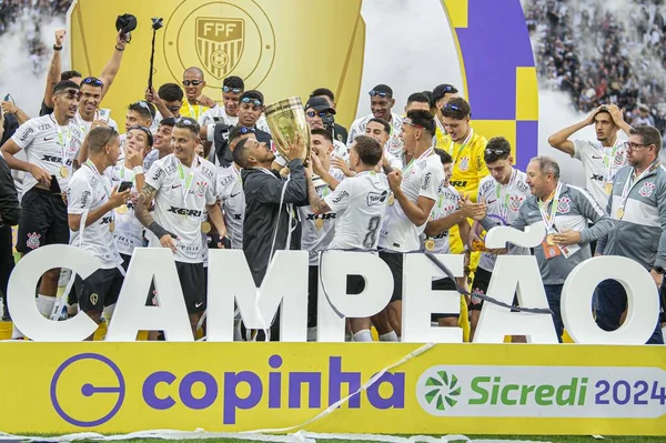 Sao Paulo Brazilië 2024 Cup Sao Paulo Footbol Junior Corinthians — Stockfoto