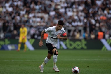 Sao Paulo (SP), Brezilya 01 / 25 / 2024 - COPA SP bu Perşembe gecesi CORINTHIANS 'a karşı, 25 Ocak 2024. Korintliler 1-0 kazandı ve şampiyon oldular..