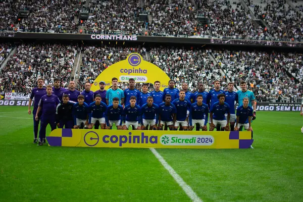 Sao Paulo Brazílie01 2024 Copa Corinthians Noci Tohoto Čtvrtku Ledna2024 — Stock fotografie