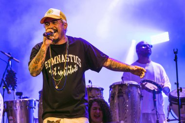 Sao Paulo (SP), 01 / 27 / 2024 CARNIVAL / BLOCO DO SILVA Silva Marcelo D2 'yi Bloco do Silva' da, Sao Paulo 'daki Latin Amerika Anıtı' nda karşıladı (27))