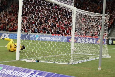 CURITIBA (PR), 01 / 27 / 2024 - CHAMPIONSHIP PARANENSE 2024 / ATHLETICO / GALO MARINGA- Pablo Athletico ve Galo Maringa arasında oynanan 2024 Paranaense Şampiyonası 'nın 4. turunda Athletico' nun ikinci golünü attı ve kutladı.