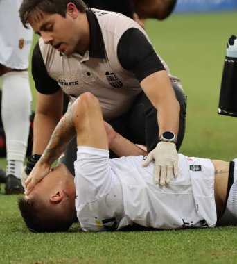 CURITIBA (PR), 01 / 27 / 2024 - CAMPEONATO PARANENSE 2024 / ATHLETICO / GALO MARINGA - Athletico ve Galo Maringa arasında Cumartesi gecesi Ligga Arena 'da oynanan 2024 Paranaense Şampiyonası' nın 4. turu için geçerli bir maç (27) )