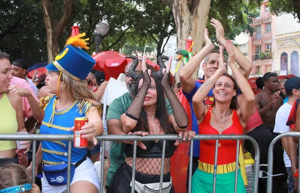 リオデジャネイロ ブラジル 2024 伝統的なヌーコのお祭りは ヒーロー ギター クラシックキャラクターの衣装で知られています リオデジャネイロの中央地域のパレード — ストック写真