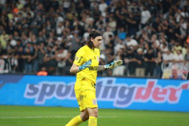 SAO PAULO (SP), 01 / 30 / 2024 - Corinthians ve Sao Paulo arasındaki futbol maçının kalecisi Cassio (Korintliler), 2024 Paulista Şampiyonası 'nın dördüncü turu için geçerli