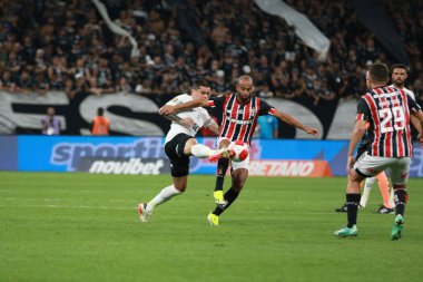 SAO PAULO (SP), 01 / 30 / 2024 - PAULISTA CHAMPIONSHIONSHIP 2024: CORINTHIANS-SAO PAULO - Corinthians ve Sao Paulo (Majestoso) arasındaki futbol maçı, Estadio Neo Quimica Arena Corinth 'de düzenlenen 2024 Paulista Şampiyonası' nın dördüncü turu için geçerli.