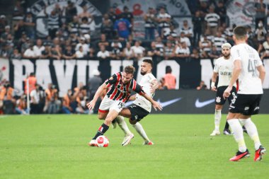 SAO PAULO (SP), 01 / 30 / 2024 - PAULISTA CHAMPIONSHIONSHIP 2024: CORINTHIANS-SAO PAULO - Corinthians ve Sao Paulo Majestoso arasındaki futbol maçı, Estadio Neo Quimica Arena Corinthia 'da düzenlenen 2024 Paulista Şampiyonası' nın dördüncü turu için geçerlidir.