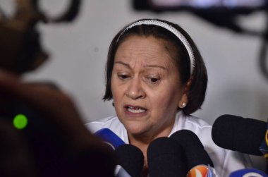 NATAL (RN), Brezilya 01 / 02 / 2024 - Rio Grande do Norte Valisi Fatima Bezerra, Sosyal Kalkınma Bakanı 'nın da katılımıyla 01 / 31 / 2024 tarihinde Natal / RN' deki kongre merkezinde Kuzeydoğu Konsorsiyumu başkanı olarak göreve başladı.