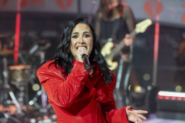 Amerikan Kalp Derneği 'nin Kırmızı Elbise Koleksiyon Konseri 2024. 31 Ocak 2024, New York, New York, ABD: Demi Lovato, The American Heart Association 's Red Dress Collection Concert 2024' te Lincoln Center 'daki Jazz' da sahne aldı.