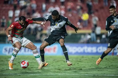 Sao Paulo (SP), Brezilya 31 / 01 / 2024 - Campeonato Paulista 2024 'ün dördüncü turu için geçerli olan Portuguesa ile Ponte Preta arasındaki maç, bu Çarşamba gecesi Sao Paulo-SP' deki Estadio Oswaldo Teixeira Duarte, Caninde 'de yapıldı.