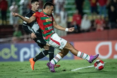 Sao Paulo (SP), Brezilya 31 / 01 / 2024 - Campeonato Paulista 2024 'ün dördüncü turu için geçerli olan Portuguesa ile Ponte Preta arasındaki maç, bu Çarşamba gecesi Sao Paulo-SP' deki Estadio Oswaldo Teixeira Duarte, Caninde 'de yapıldı.