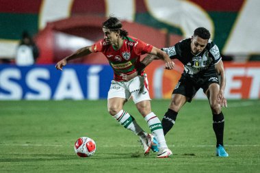 Sao Paulo (SP), Brezilya 31 / 01 / 2024 - Campeonato Paulista 2024 'ün dördüncü turu için geçerli olan Portuguesa ile Ponte Preta arasındaki maç, bu Çarşamba gecesi Sao Paulo-SP' deki Estadio Oswaldo Teixeira Duarte, Caninde 'de yapıldı.
