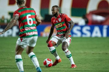 Sao Paulo (SP), Brezilya 31 / 01 / 2024 - Campeonato Paulista 2024 'ün dördüncü turu için geçerli olan Portuguesa ile Ponte Preta arasındaki maç, bu Çarşamba gecesi Sao Paulo-SP' deki Estadio Oswaldo Teixeira Duarte, Caninde 'de yapıldı.