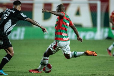 Sao Paulo (SP), Brezilya 31 / 01 / 2024 - Campeonato Paulista 2024 'ün dördüncü turu için geçerli olan Portuguesa ile Ponte Preta arasındaki maç, bu Çarşamba gecesi Sao Paulo-SP' deki Estadio Oswaldo Teixeira Duarte, Caninde 'de yapıldı.