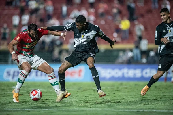 Sao Paulo (SP), Brezilya 31 / 01 / 2024 - Campeonato Paulista 2024 'ün dördüncü turu için geçerli olan Portuguesa ile Ponte Preta arasındaki maç, bu Çarşamba gecesi Sao Paulo-SP' deki Estadio Oswaldo Teixeira Duarte, Caninde 'de yapıldı.