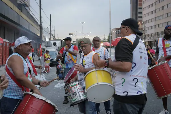Сан Паулу 2024 Банда Бантанта Фолия Открывает Официальный Карнавал Абаспа — стоковое фото