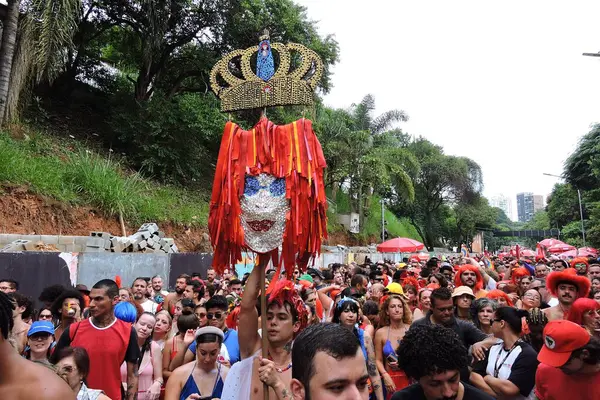 Sao Paulo Brazilië 2024 Beweging Van Feestvierders Tijdens Het Ritaleena — Stockfoto