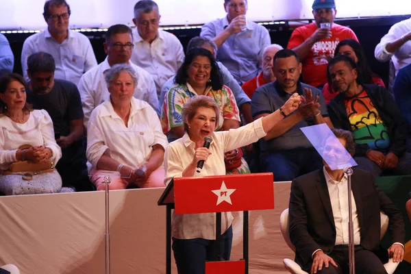 Sao Paulo 2024 Bilden Marta Suplicy Anslutning Marta Suplicy Kandidat — Stockfoto
