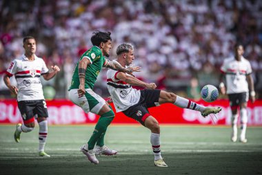 BELO HORIZONTE (MG), 04 / 02 / 2024 - Palmeiras ve Sao Paulo arasında oynanan karşılaşmada Calleri, 2024 Brezilya Futbol Süper Kupası finalinde hükümet üyesi Magalhaes pinto stadyumunda oynanan maç için geçerlidir.