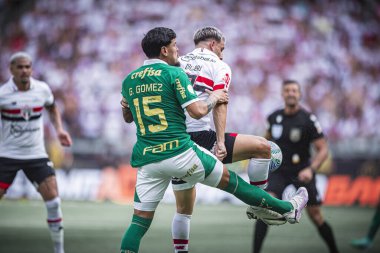 BELO HORIZONTE (MG), 04 / 02 / 2024 - Luciano Palmeiras ve Sao Paulo arasında oynanan maçta, 2024 Brezilya Süper Kupası finali için geçerliydi.