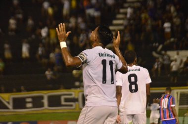 Natal (RN), Brezilya 04 / 02 / 2024, Pazar günü Natal 'da yapılan Copa do Nordeste için geçerli olan ABC ile Maranhao arasında oynanan maçta, bu Pazar, 03. Maç, Wallyson ve J. Parraguez 'in golüyle berabere bitti.