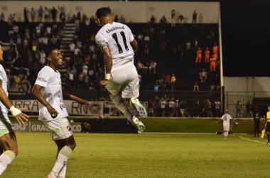 Natal (RN), Brezilya 04 / 02 / 2024, Pazar günü Natal 'da yapılan Copa do Nordeste için geçerli olan ABC ile Maranhao arasında oynanan maçta, bu Pazar, 03. Maç, Wallyson ve J. Parraguez 'in golüyle berabere bitti.