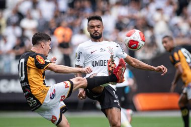SAO PAULO (SP), Brezilya 04 / 02 / 2024 - Pazar sabahı Sao Paulo-SP 'nin doğu bölgesindeki Neo Quimica Arena' da düzenlenen Campeonato Paulista 2024 'ün beşinci turu için geçerli olan Corinthians ve Novorizontino arasındaki maç