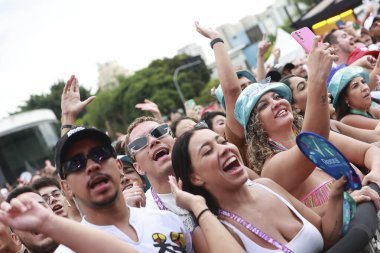 Sao Paulo (SP) Brazil 02 / 04 / 2024 - On Brezilya başkentinden geçen ve bugün sona eren Ensaios de Anitta gösterilerinin son performansı, 4 Şubat 2024, Sao Paulo 'daki Latin Amerika Anıtı' nda gerçekleşti.