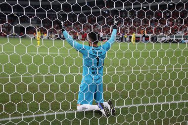 CURITIBA (PR), Brezilya 02 / 07 / 2024 - Ligga Arena 'da düzenlenen 2024 Paranaense Şampiyonası' nın 7. turu için Athletico PR ve FC Cascavel arasında oynanan karşılaşmada Lance