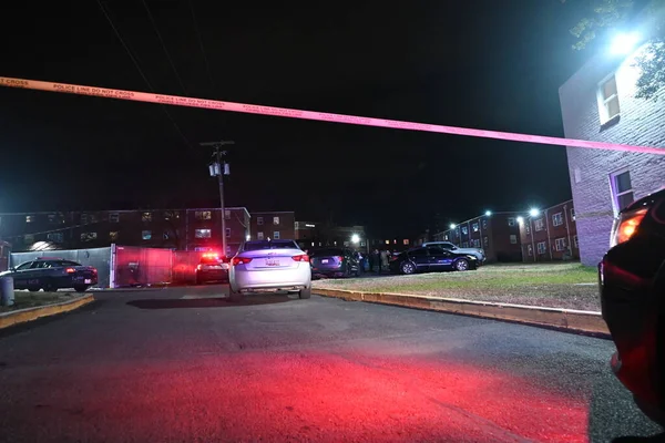 Baby Reportedly Shot Apartment Complex Langley Park Area Prince George — Stock Photo, Image