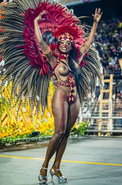 SAO PAULO (SP), 02 / 10 / 2024 - Sao Paulo samba okullarının geçit töreni sırasında Tom Maior, Sao Paulo Sambadrome 'un kuzey bölgesindeki Anhembi Sambadrome' da düzenlenen samba okullarının geçit törenleri için geçerlidir.