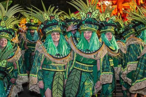 Sao Paulo Brazil 2024 Grön Och Vit Skjorta Paraden Samba — Stockfoto