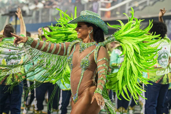 Sao Paulo Brasil 2024 Viviane Araujo Durante Desfile Las Escuelas — Foto de Stock