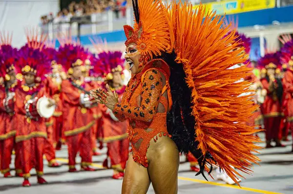 Sao Paulo 2024 Tom Maior Durante Desfile Las Escuelas Samba — Foto de Stock