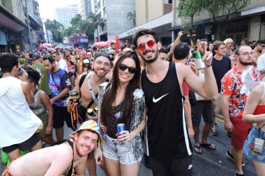 SAO PAULO 02/10/2024. Birkaç DJ tarafından yönetilen ilk elektronik müzik bloğu Sao Paulo 'nun merkezinde, bu Cumartesi öğleden sonra, 10 Şubat 2024.