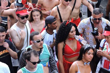 SAO PAULO 02/10/2024. Birkaç DJ tarafından yönetilen ilk elektronik müzik bloğu Sao Paulo 'nun merkezinde, bu Cumartesi öğleden sonra, 10 Şubat 2024.