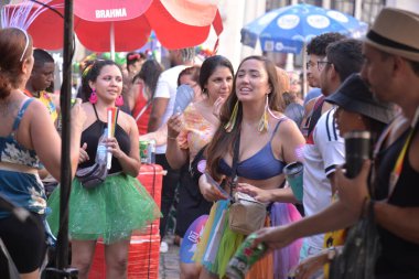 RIO DE JANEIRO (RJ), 02 / 09 / 2024 - Bloco Orfaos de Brizola 9 Şubat Cuma günü Rio de Janeiro şehir merkezinde geçit töreni düzenledi..