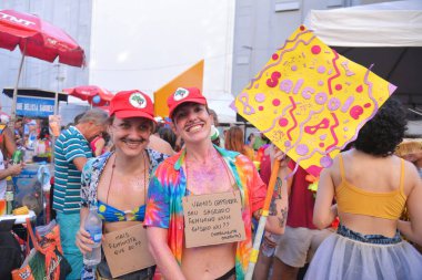 RIO DE JANEIRO (RJ), 02 / 09 / 2024 - Bloco Orfaos de Brizola 9 Şubat Cuma günü Rio de Janeiro şehir merkezinde geçit töreni düzenledi..